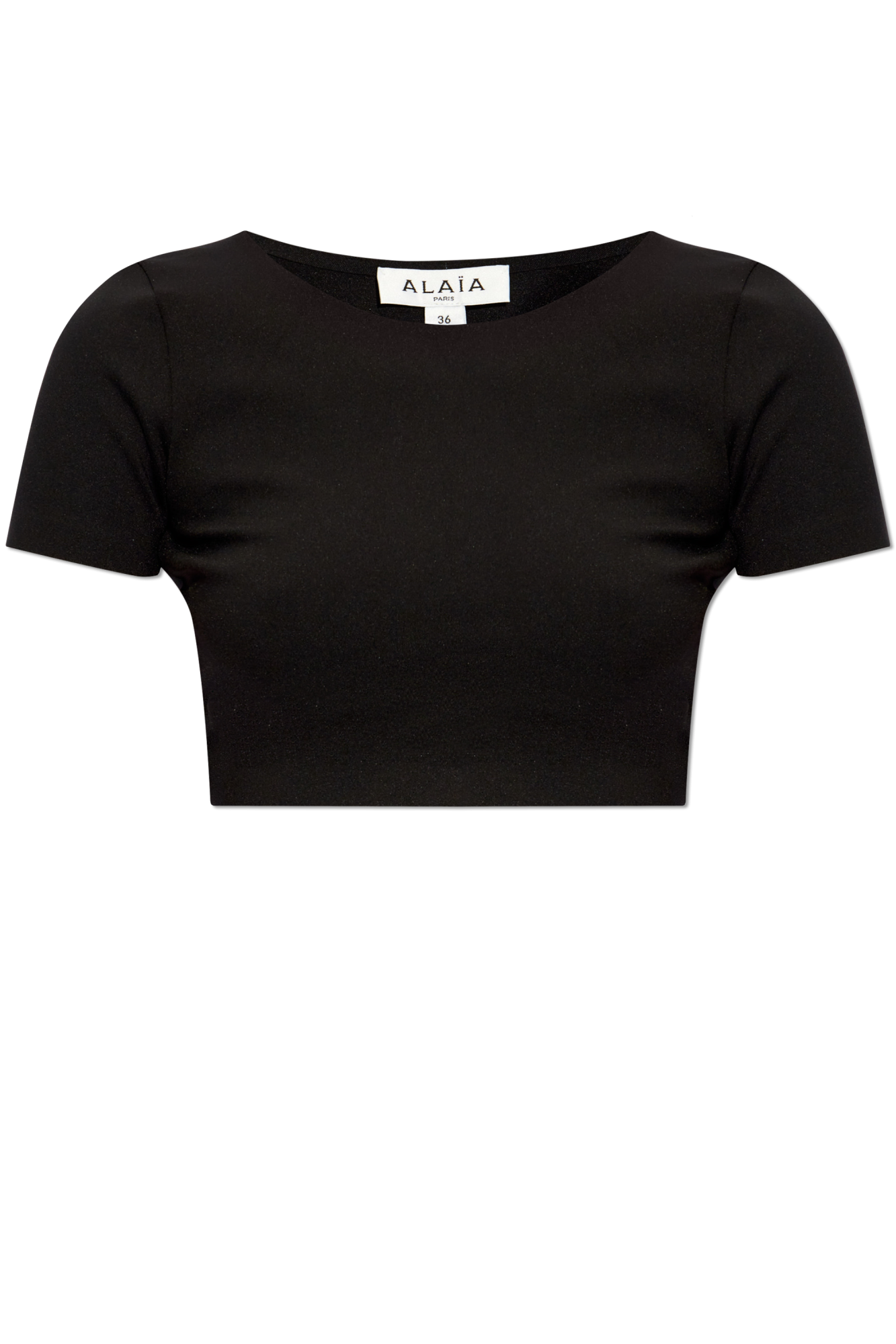 Tシャツ・カットソー ALAIA Women Tops AA9B0382J085B 995 BLACK Black Short top Alaïa - Vitkac France